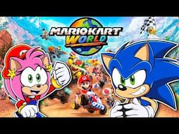 Sonic & Amy Play Mario Kart World!!