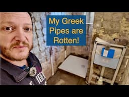 🇬🇷 Renovating OUR 1970's Home in Athens, Greece. Plumbing! Our Pipes are Rotten! Video 5