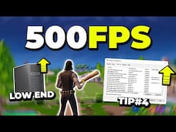 How to BOOST FPS in Fortnite Chapter 6! (500FPS)