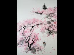 Paerdegat & Borough Park Librarians Present: Memories of Home Asian Brush Painting Lesson 2 Cherry