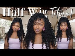 Gorgeous Raw Burmese Curly Half Wig Transformation Ft.ELFINHAIR
