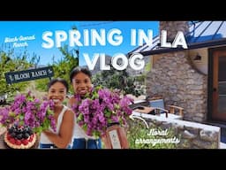 Los Angeles diaries (Black-Owned ranch, floral arrangements, spring dress try-on haul)