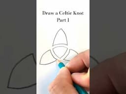 how to draw an Irish Trinity Knot a.k.a. a triquetra (part 1) #paganism #mythology