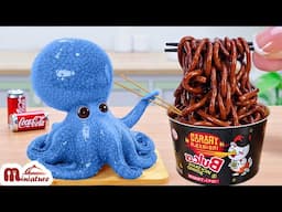 Best Of Seafood Recipe 💗 Spicy Octopus Noodles With Takis Drumsticks 💗 Miniature Coooking