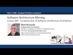 Lesson 205 - Fundamentals of Software Architecture 2nd Edition