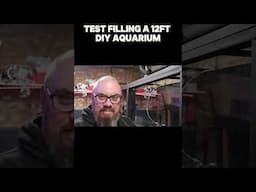 Test filling my HUGE DIY Aquarium - Megatank 2