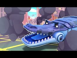 Oh no! Crocodile Truck’s EVIL TWIN makes a mess! | Cars & Trucks Rescue Squad