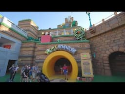 (8K) Epic Universe Yoshi's Adventure Ride Queue POV - Super Nintendo World
