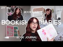 BOOKISH DIARIES ep. 02 (book journal, book hauls, reorganizing & building??) ⭐️ feat. coupert