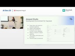 AI Dev 25 | Bilge Yücel: Building and Deploying Agentic Workflows with Haystack