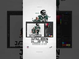 Photoshop: Jalen Hurts Super Bowl LIX MVP Flyer — Philadelphia Eagles 2025
