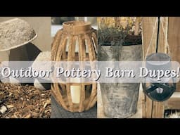 High End Outdoor Decor Dupes | Pottery Barn Inspired DIY Projects