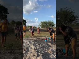 ALEGRIA FOI GRANDE AO VER A ÁGUA POÇO DE RAFAEL