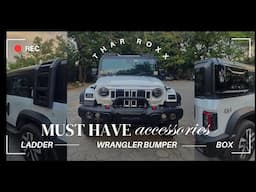 THAR ROXX WITH SIDE LADDER AND BOX, WRANGLER STYLE BUMPER, PROMAN MARK 2 HINGES & MORE 📞9550010888