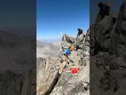 ABOVE 14,000’ on the Middle Palisade Summit! High Sierra Climbing #explore #climbing #views #hiking