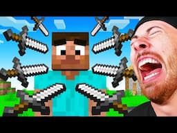 1000 Minecraft Swords vs MINECRAFT STEVE?! (Funny Animations)