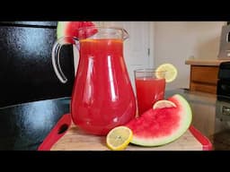 Made with fresh Watermelon and lemons | Homemade Watermelon Lemonade