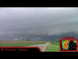 Incredible Illinois Shelf Cloud As It Happened! - 6/3/25 Live Storm Chasing