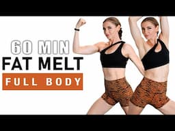 1 HOUR FULL BODY WORKOUT at HOME - Calisthenics + Cardio + Abs, No Equipment, No Jumping