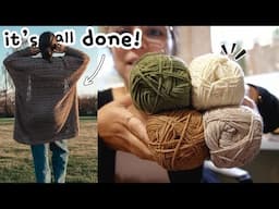 I Finally Finished My Knit Cardigan! + Yarn Haul & Sewing Projects | Cozy Vlog