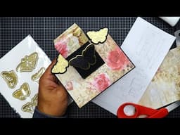 Start from Stash: Pretty Gift Box with Easel Stand Tutorial! Pretty Papers and Paper Trimmer!
