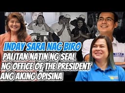 INDAY SARA PALITAN NG SEAL NG OFFICE OF THE PRESIDENT ANG KANYANG OPISINA.