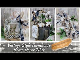 Vintage Style Farmhouse Home Decor DIYs | Farmhouse Decor 2025