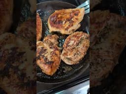 Frying chicken breast!