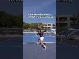 IMPORTANT TIP IF YOU DON'T WANT TO RUN TOO MUCH #tennis #tenniscoach #tennistips #tennisfun