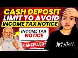 Maximum Cash Limit to Avoid Income Tax Notice in 2025 || UPI Limit to Avoid Notice