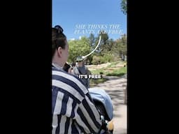 She Thought All The Plants Were Free at The Denver Botanic Garden Plant Sale