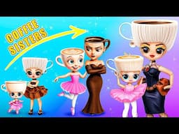 Ballerina Cappuccino & Espressona Signora Growing Up! Italian Brainrot Animals LOL OMG DIYs