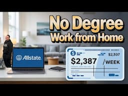 ALLSTATE IS PAYING YOU $60/HOUR | WORK FROM HOME | REMOTE WORK FROM HOME JOBS | ONLINE JOBS