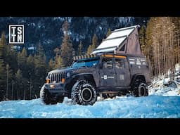 -13 Winter Snow Camping In My Jeep Gladiator