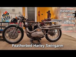 Harley Featherbed Swingarm Mods Handmade Custom Bike Building #chopper #bike #engineering #Harley