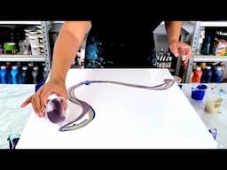 Which Is Better? Black or White base?  Custom Metallics - Just Paint and Water - Acrylic Pouring