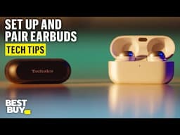 Setting Up and Pairing the Technics AZ100 Noise-Cancelling Earbuds – Tech Tips from Best Buy