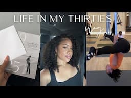 life in my 30s: the in between phase | trying aerial yoga + solo brand event + save the dates