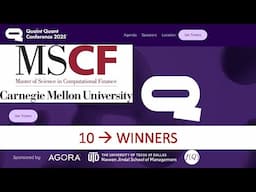 Ticket Winners - (CMU) Quaint Quant Conference