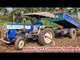 Tractor Radial Tyre Customer feedback | Apollo Tyre | Swaraj 744 Fe | Agriculture INDIA