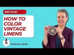 How to Add Color to Vintage Linens with Derwent Inktense Pencils