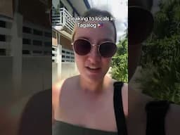 British girl speaking Tagalog to locals in the Philippines 🇵🇭
