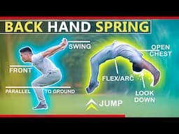 Learn backhand spring step by step | full tutorial