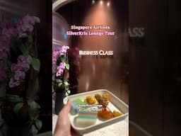 Experiencing the Singapore Airlines Lounge! How Fancy is this?