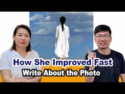 How she improved fast on Write about the photo | Duolingo English Test | DET