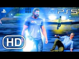 (PS5) Marvel's Avengers THOR Gameplay | Thor Returns To Earth & Saves Everyone Scene [4K HDR 60 FPS]