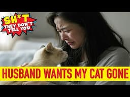 My husband wants to get rid of my cat and his family agrees, HELP!
