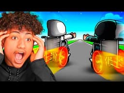 Going 999,999,999 MPH in WHEELCHAIRS! (Roblox)