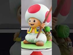 Super Mario Toad Cake Tutorial 🍄 #shorts