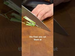 How to make a #scallion #garnish #scallions #garnishgame